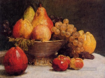 果物のボウルの静物画 アンリ・ファンタン・ラトゥール Oil Paintings